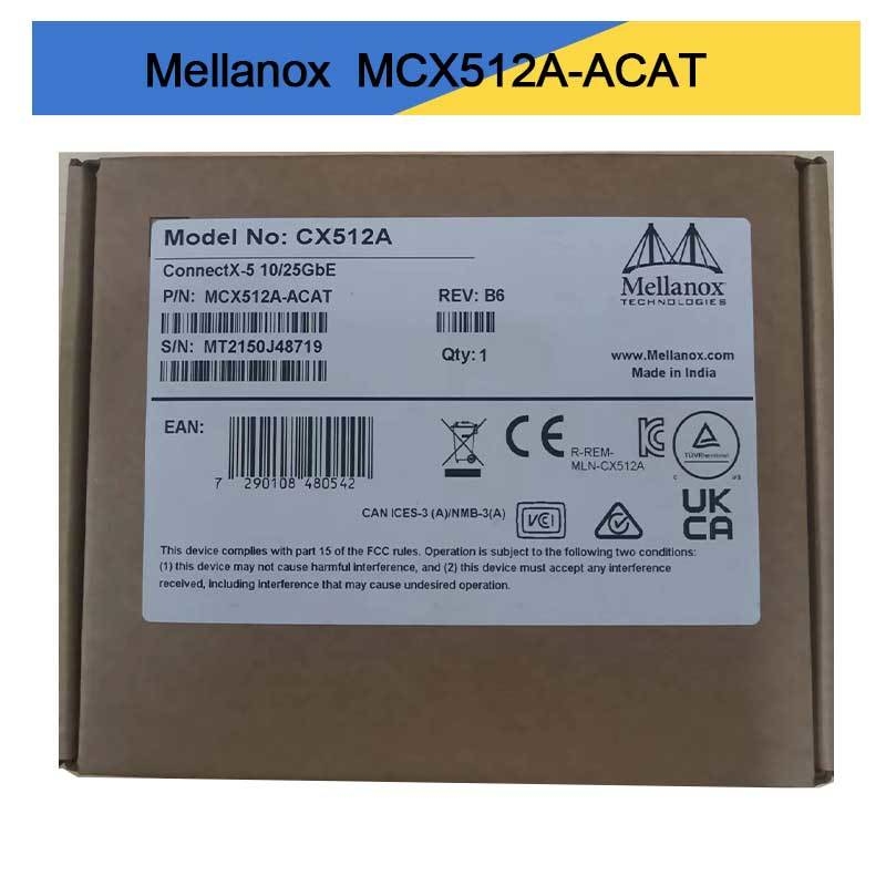 MCX512A-ACAT Mellanox ConnectX-5 EN Tarjeta de interfaz de red 10/25GbE con doble puerto SFP28