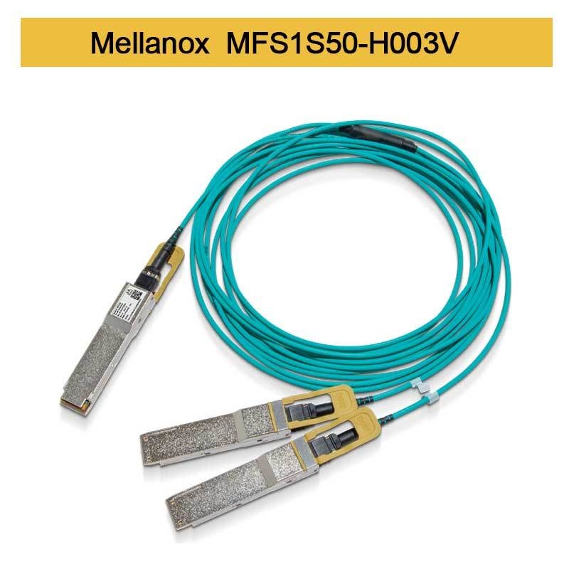 MFS1S50-H003V Cable Aoc 200GbE a 2x100GbE QSFP56 a 2xQSFP56 MMF Cable AOC Mellanox