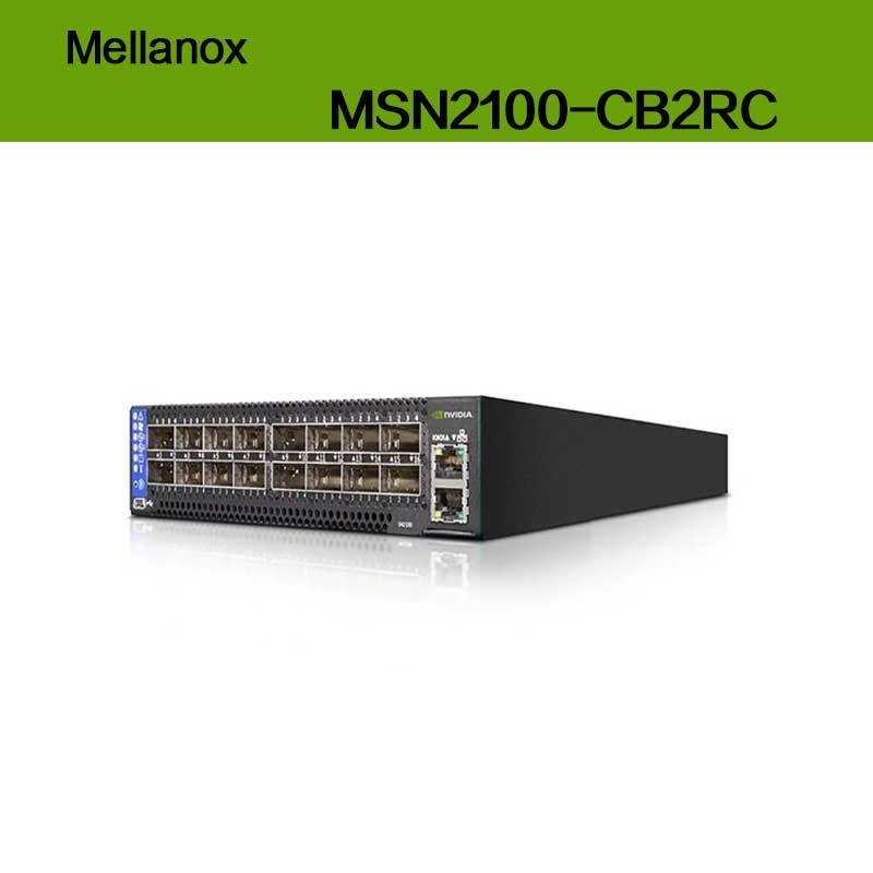 Velocidad máxima EDR Nvidia Mellanox Basado en 100gbe 1u Switch Ethernet abierto con puertos Cumulus Linux MSN2100-CB2RC 16 Qsfp28