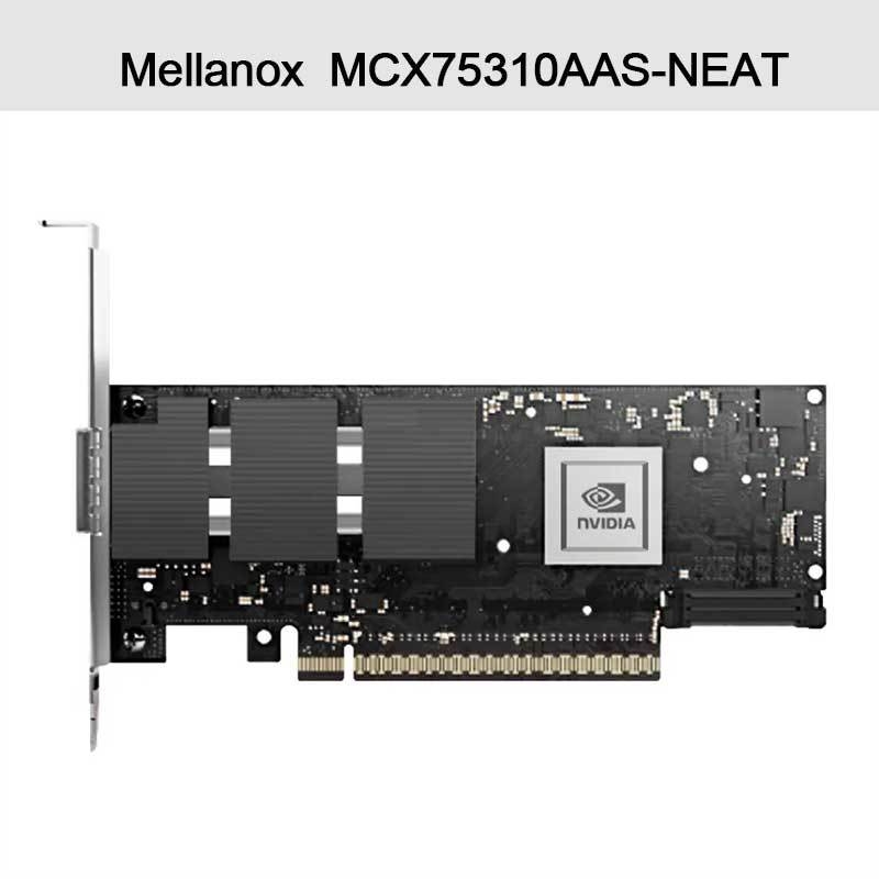 Nvidia Connectx-7 Adaptador MCX75310aas-Neat (900-9X766-003N-SQ0) Puerto único Osfp Infiniband: Ndr 400GB/S (velocidad predeterminada) Ethernet: 400gbe