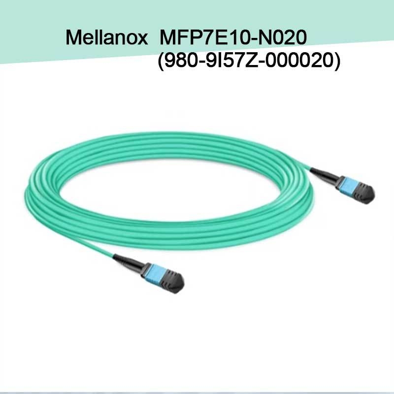 Cable de fibra óptica multimodo Nvidia Mfp7e10-Nxxx Mfp7e10-N020 (980-9I57Z-000020) MMF, MPO12 APC a MPO12 APC, 20m