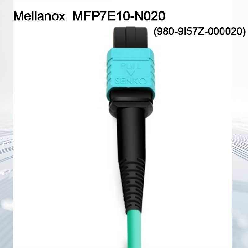Cable de fibra óptica multimodo Nvidia Mfp7e10-Nxxx Mfp7e10-N020 (980-9I57Z-000020) MMF, MPO12 APC a MPO12 APC, 20m