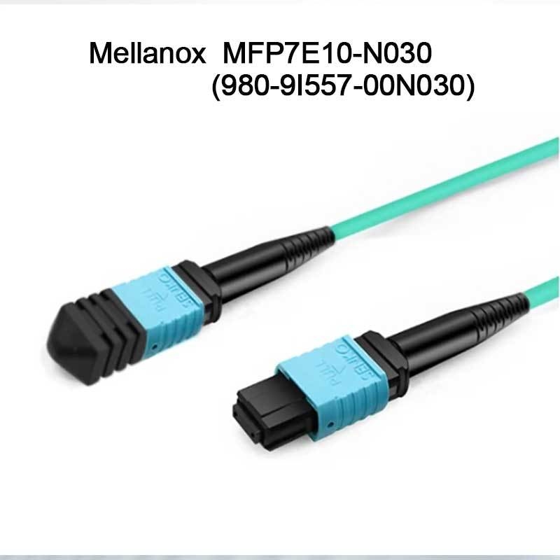 Cable de fibra óptica multimodo Nvidia Mfp7e10-Nxxx Mfp7e10-N030 (980-9I557-00N030) MMF, MPO12 APC a MPO12 APC, 30m