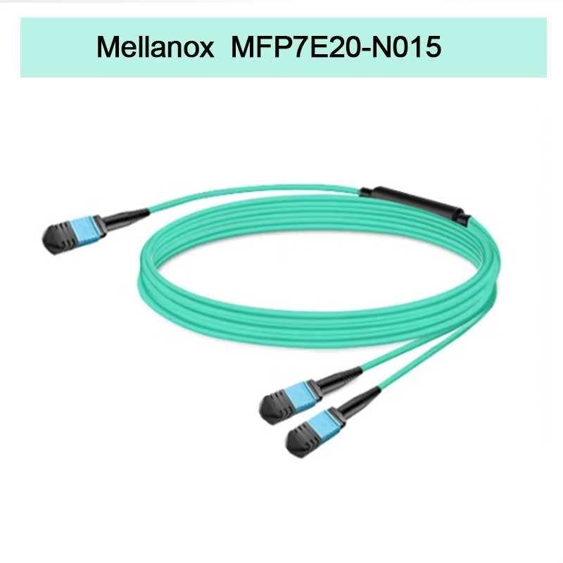 Nvidia Mellanox 100% Productos originales Mfp7e20-N015 Cable de fibra pasiva, Mmf, MPO12 APC a 2xmpo12 APC, 15m