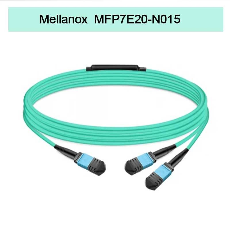 Nvidia Mellanox 100% Productos originales Mfp7e20-N015 Cable de fibra pasiva, Mmf, MPO12 APC a 2xmpo12 APC, 15m