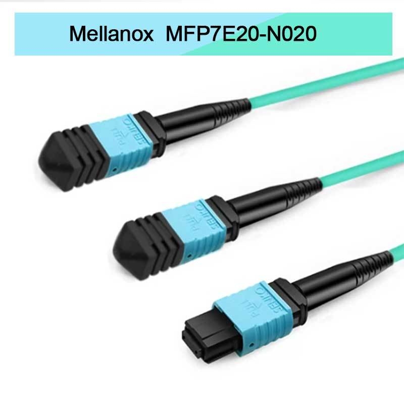 Cable de fibra óptica multimodo con divisor Nvidia Mfp7e20-Nxxx Mfp7e20-N020 Mmf, MPO12 APC a 2xmpo12 APC