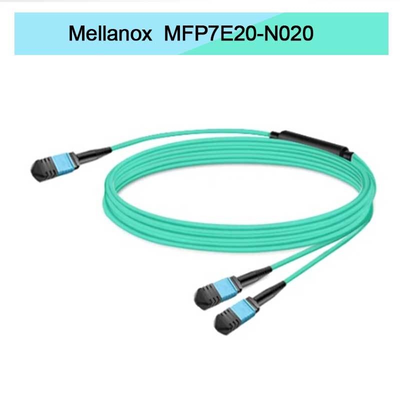 Cable de fibra óptica multimodo con divisor Nvidia Mfp7e20-Nxxx Mfp7e20-N020 Mmf, MPO12 APC a 2xmpo12 APC