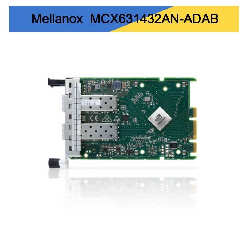 Tarjeta adaptadora Nvidia MCX631432AN-ADAB ConnectX-6 Lx En, 25 GbE OCP3.0, con gestión de host, SFP28 de doble puerto, PCIe 4.0 x8, sin criptografía, soporte de tornillo de mariposa (lengüeta de extracción)