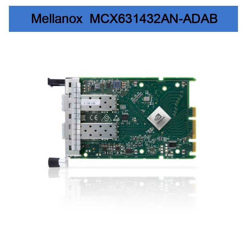 Tarjeta adaptadora Nvidia MCX631432AN-ADAB ConnectX-6 Lx En, 25 GbE OCP3.0, con gestión de host, SFP28 de doble puerto, PCIe 4.0 x8, sin criptografía, soporte de tornillo de mariposa (lengüeta de extracción)