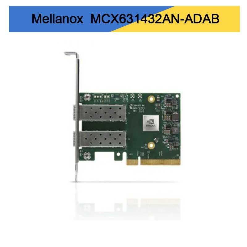 Tarjeta adaptadora Nvidia MCX631432AN-ADAB ConnectX-6 Lx En, 25 GbE OCP3.0, con gestión de host, SFP28 de doble puerto, PCIe 4.0 x8, sin criptografía, soporte de tornillo de mariposa (lengüeta de extracción)