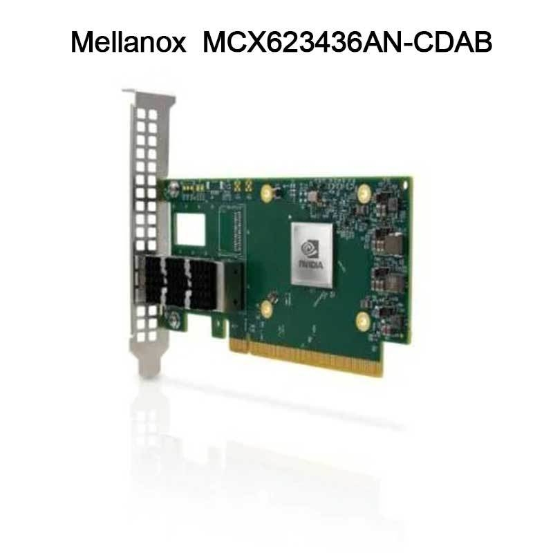 Tarjeta adaptadora Nvidia MCX623436an-Cdab Connectx-6 Dx En, 100 GbE, OCP3.0, con gestión de host, Dual-Port QSFP56, PCIe 4.0 x16, sin criptografía, tornillo de mariposa (lengüeta)