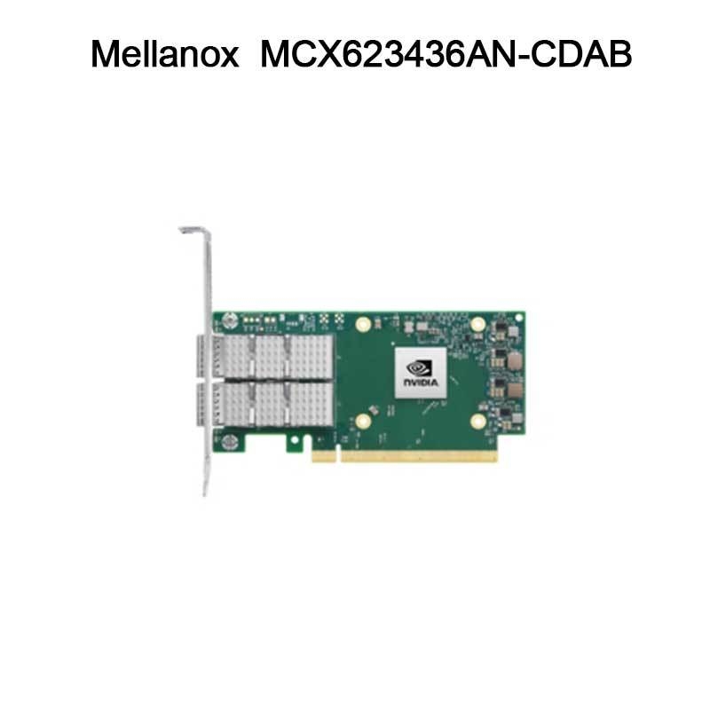 Tarjeta adaptadora Nvidia MCX623436an-Cdab Connectx-6 Dx En, 100 GbE, OCP3.0, con gestión de host, Dual-Port QSFP56, PCIe 4.0 x16, sin criptografía, tornillo de mariposa (lengüeta)