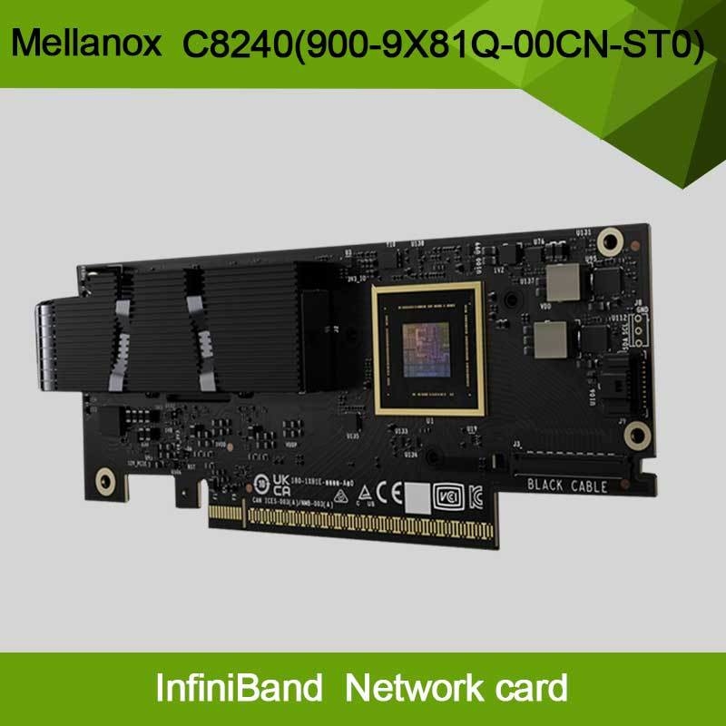 Nvidia Connectx-8 Supernic de doble puerto Qsfp112 Infiniband: Ndr Ib (Predeterminado) Ethernet: 400gbe C8240 900-9X81q-00cn-St0