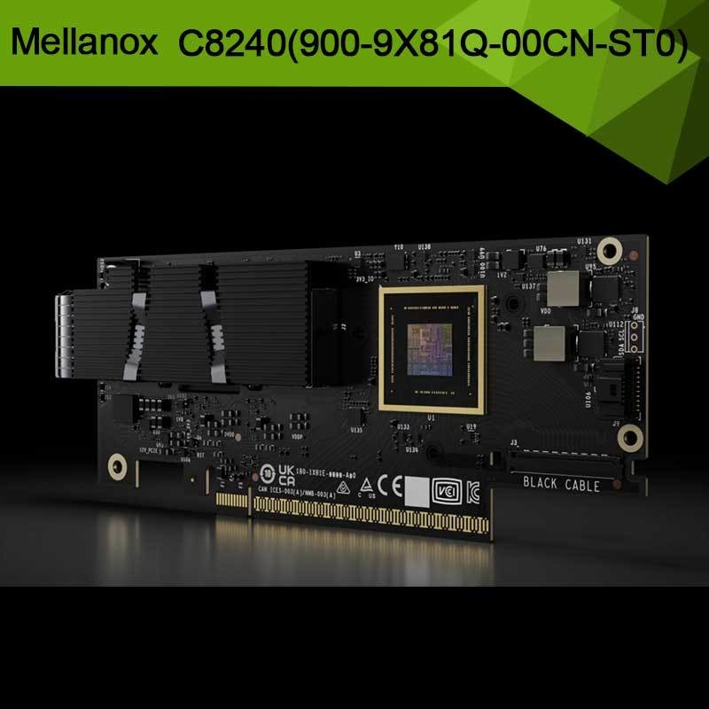 Nvidia Connectx-8 Supernic de doble puerto Qsfp112 Infiniband: Ndr Ib (Predeterminado) Ethernet: 400gbe C8240 900-9X81q-00cn-St0