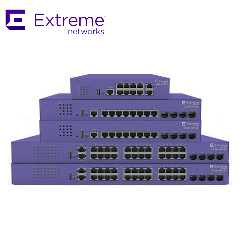 Switch AVB X435 Extreme Networks X435 de 24P, 4S, 68 Gbps, 50.6 Mpps, nuevo y original