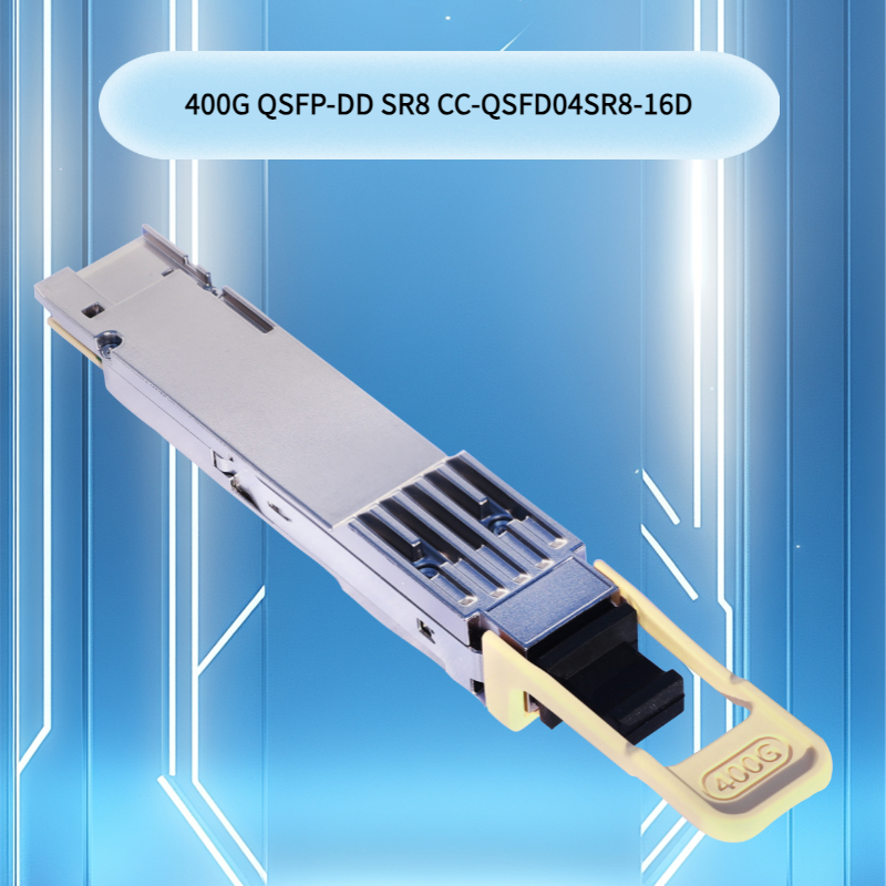 Transceptor óptico QSFP-DD SR8 de alta velocidad de 400G para centros de datos 400G QSFP-DD SR8