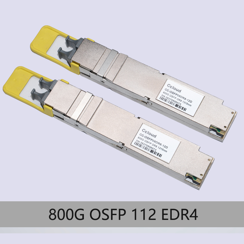 Módulo transceptor de alta velocidad 800G OSFP 112 EDR4 CC-OSFP08EDR8-12D para centro de datos