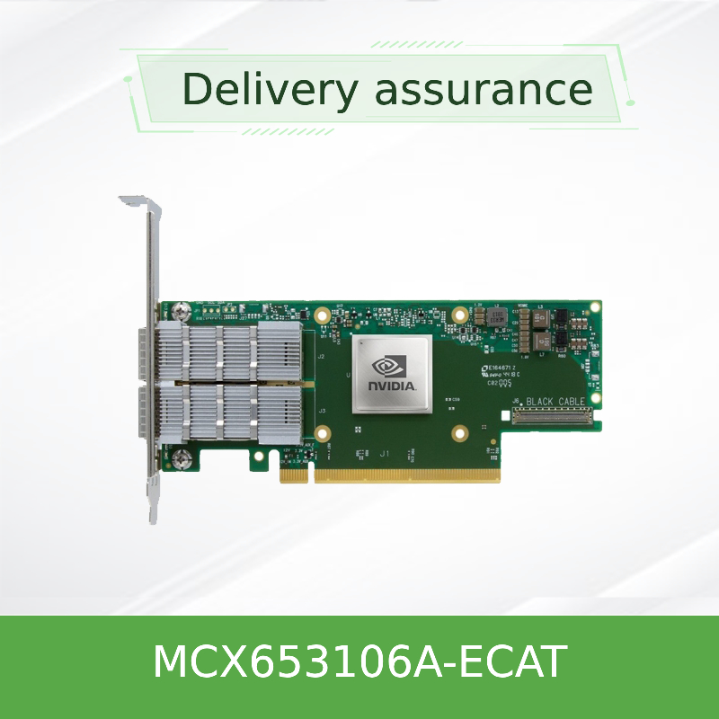 Puerto dual del NIC ConnectX- 6 VPI Hdr100 Edr Ib de MCX653106A-ECAT Mellanox 100gb