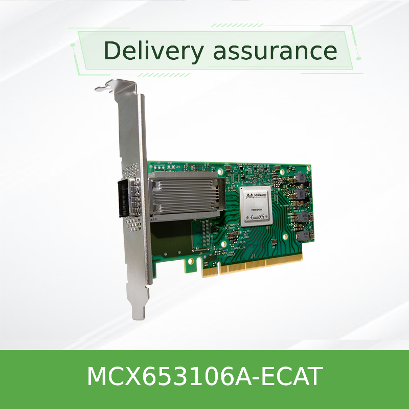 MCX653106A-ECAT Original Conectar X-6 100Gb/S Adaptador Ethernet QSFP56 con doble puerto