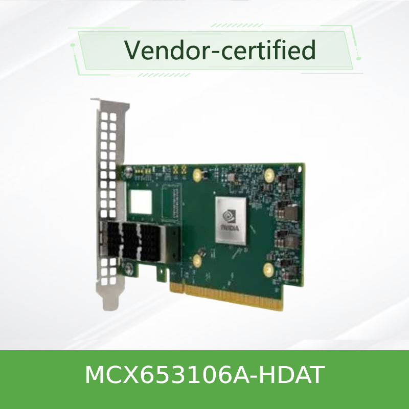 Caja fuerte elegante de alta velocidad de la tarjeta de red de MCX653106A-HDAT-SP Mellanox 200gbe