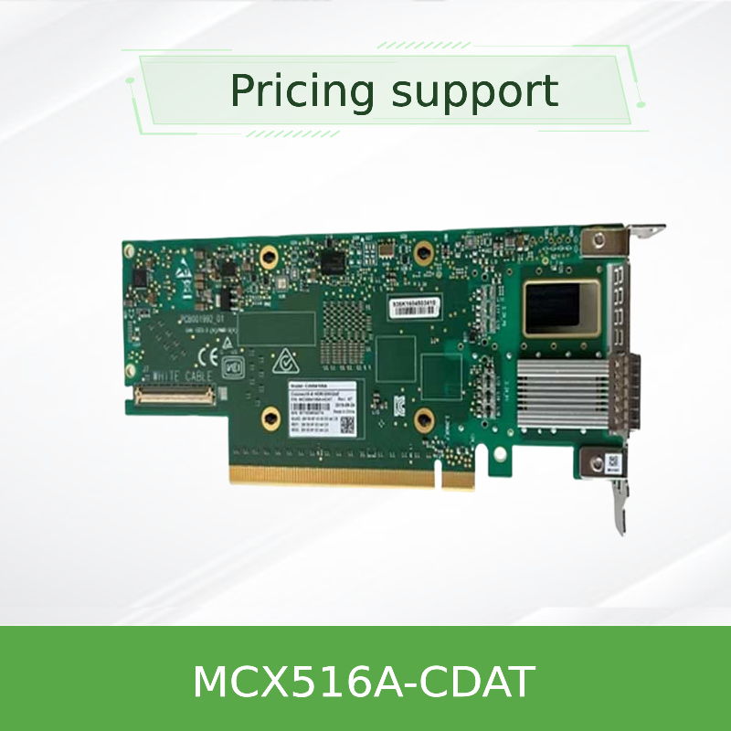 Soporte alto portuario dual X16 del adaptador MCX516A-CDAT PCIe 4,0 de la ficha técnica de la tarjeta de red de QSFP28 Mellanox 100gbe