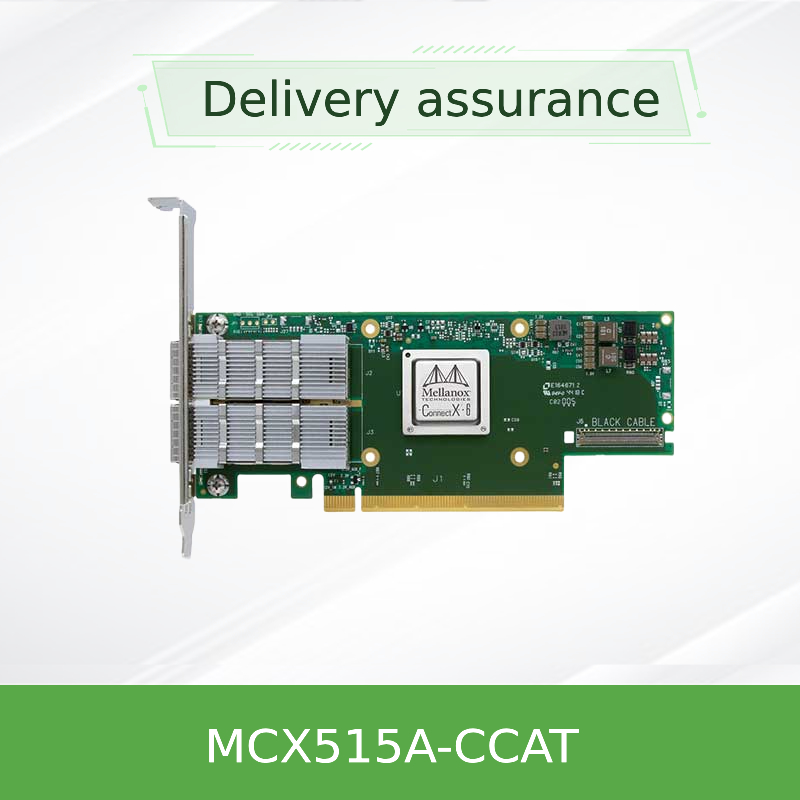 EN 10 del adaptador MCX515A-CCAT de la tarjeta de red de 100GbE InfiniBand Mellanox 25 40 50 velocidades de Oe