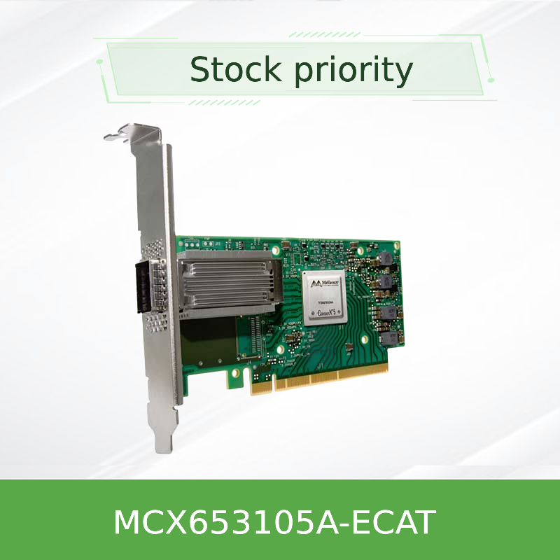 Carpeta de red de Mellanox con conexión a la red de conexión a la red Nic Card ConnectX-6 100GbE