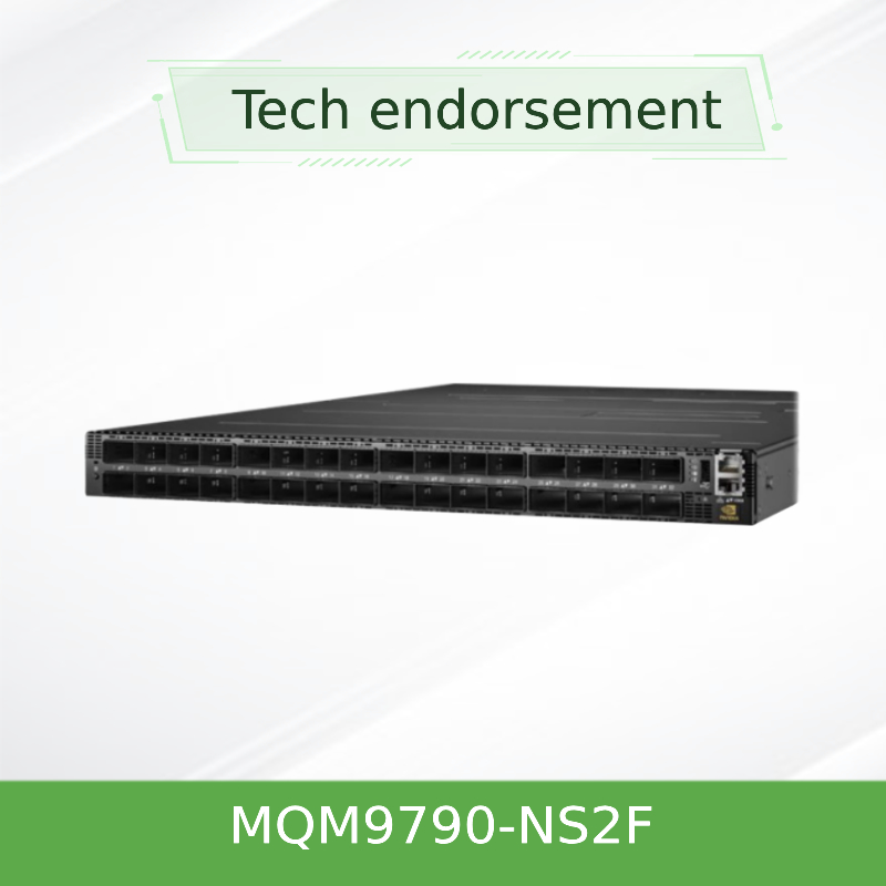 Intercambio de red Mellanox MQM9790-NS2F ((920-9B210-00FN-0D0) Quantum-2 NDR 64 X 400Gb/S Puertos 32 Cajillas OSFP No gestionado de energía al conector P2C