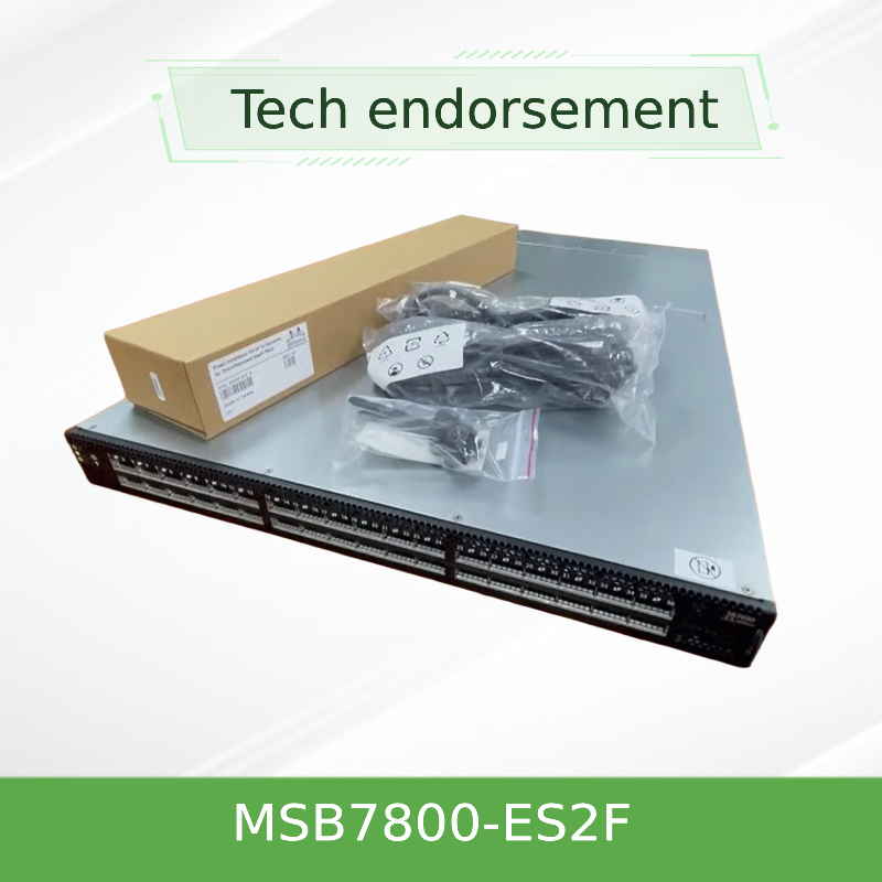 El interruptor-IB 2 de la red de MSB7800-ES2F Mellanox basó los puertos QSFP28 de EDR InfiniBand 1U 36