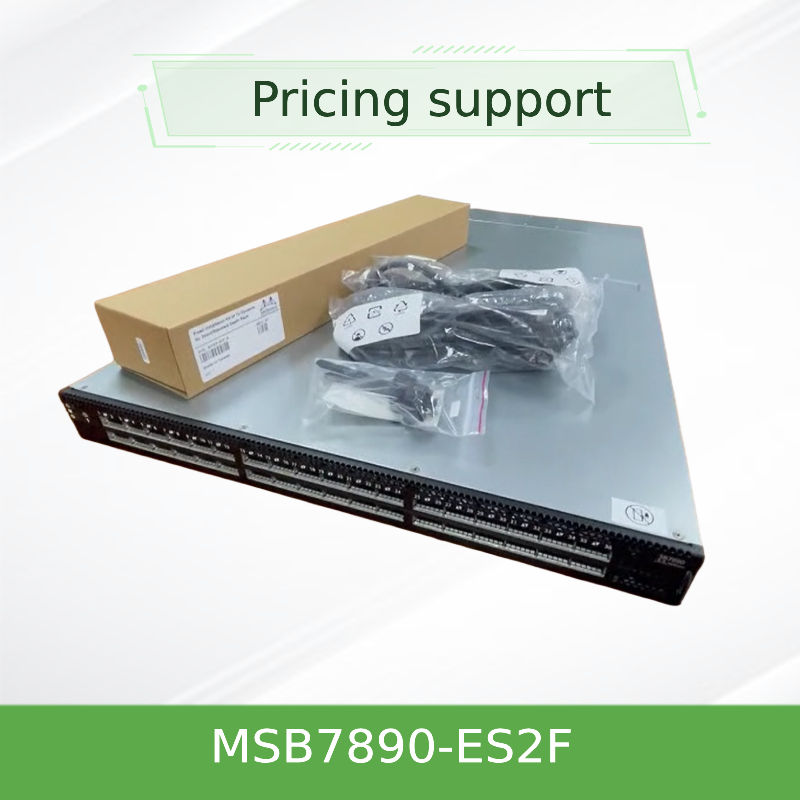 IB 2 basó el interruptor de red de EDR 1U Mellanox 36 QSFP28 vira MSB7890-ES2F hacia el lado de babor