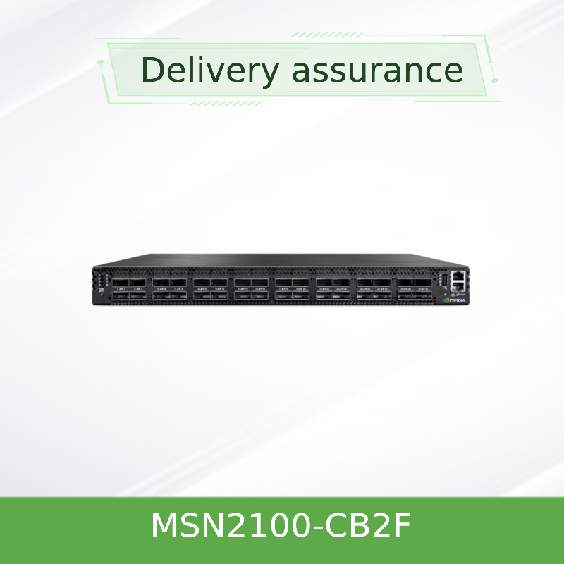 2 el interruptor corto MSN2100-CB2F 100GbE 1U 16 QSFP28 de Mellanox SN2000 de la profundidad de la base vira 2 fuentes de alimentación X86 de la CA hacia el lado de babor