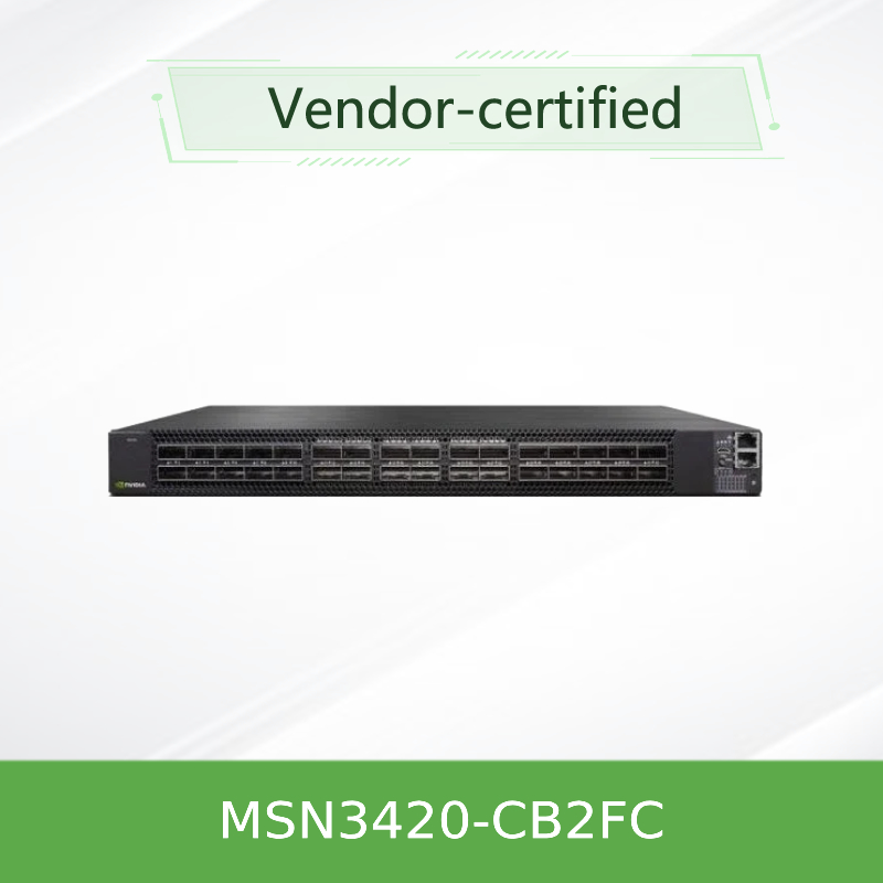Interruptor MSN3420-CB2F de Ethernet del OEM 25GbE/100GbE Mellanox Open Source del interruptor de red de Mellanox