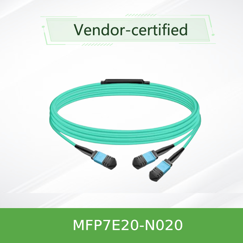 Cable de fibra óptica multimodo con divisor Nvidia Mfp7e20-Nxxx Mfp7e20-N020 Mmf, MPO12 APC a 2xmpo12 APC