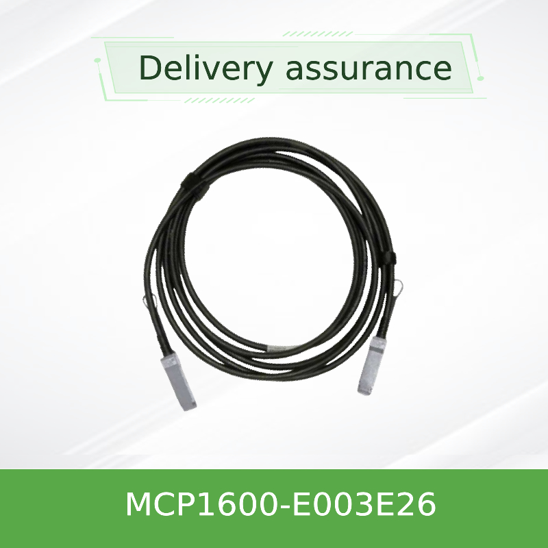 Cable de cobre InfiniBand EDR de la fijación directa MCP1600-E003E26 hasta el negro 26AWG de 100Gb/S QSFP28 3M