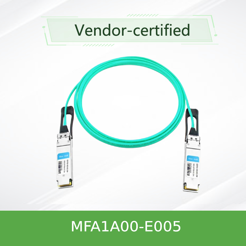 MFA1A00-E005 cable óptico activo InfiniBand EDR hasta el cable de 100Gb/S QSFP LSZH los 5m Mellanox AOC