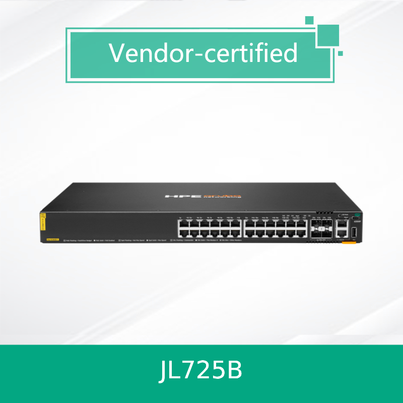 100% de productos originales Hpe Aruba Networking Cx 6200f 24G Clase-4 Poe 4SFP + 370W Switch (JL725B)