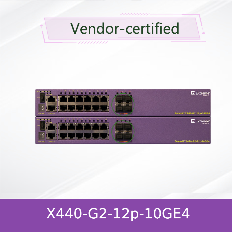 Interruptor extremo G2 12p 10GE4 4 de la red 104GBPS 16531 X440 AVB vía licencia