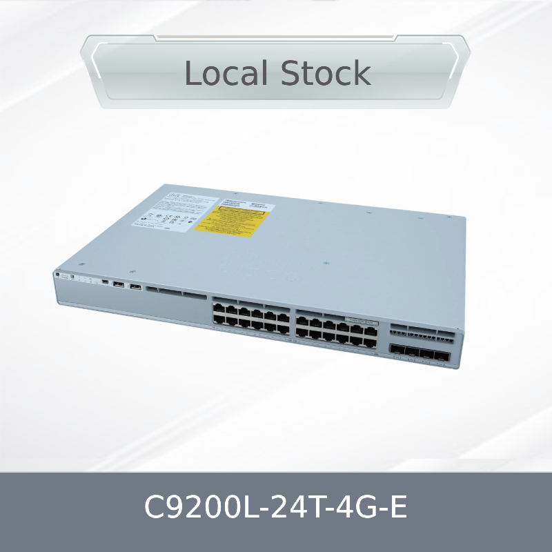 Switch de alto rendimiento C9200-24t-E gestionado de 24 puertos para redes de alto rendimiento