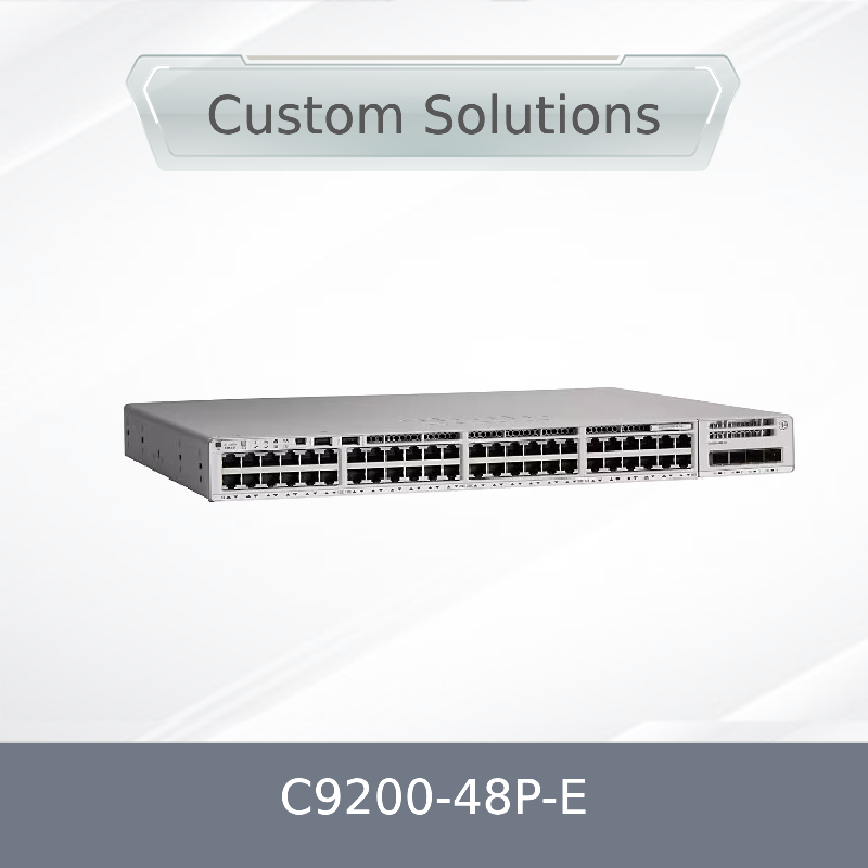 C9200-48p-E Switch de red con 48 puertos RJ45 de 1g PoE+ y 48 puertos PoE+ Network Essentials con X1 fuente de alimentación de CA