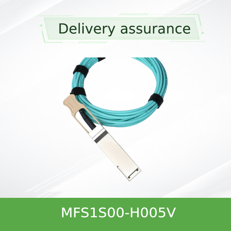 Cable óptico activo QSFP56 de 200 Gb/s NVIDIA MFS1S00-H005V - 5 m, tarjeta de red de centro de datos de alta velocidad