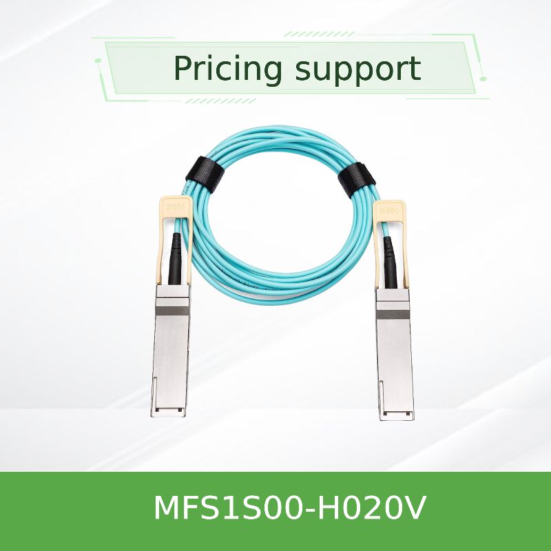 Mellanox MFS1S00-H020V 20m 200Gb/s QSFP56 Solución de interconexión de centro de datos de largo alcance con cable óptico activo