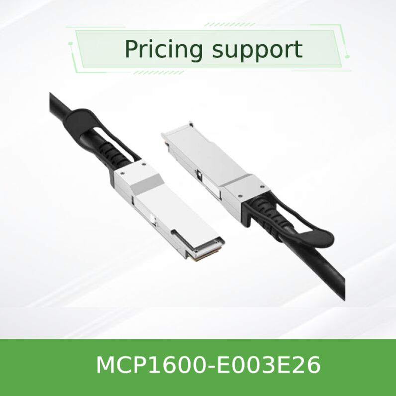 NVIDIA Mellanox MCP1600-E003E26 100Gb/s QSFP28 Cable de cobre de conexión directa pasiva de 3m, EDR InfiniBand, baja latencia, potencia casi cero para interconexiones de centros de datos