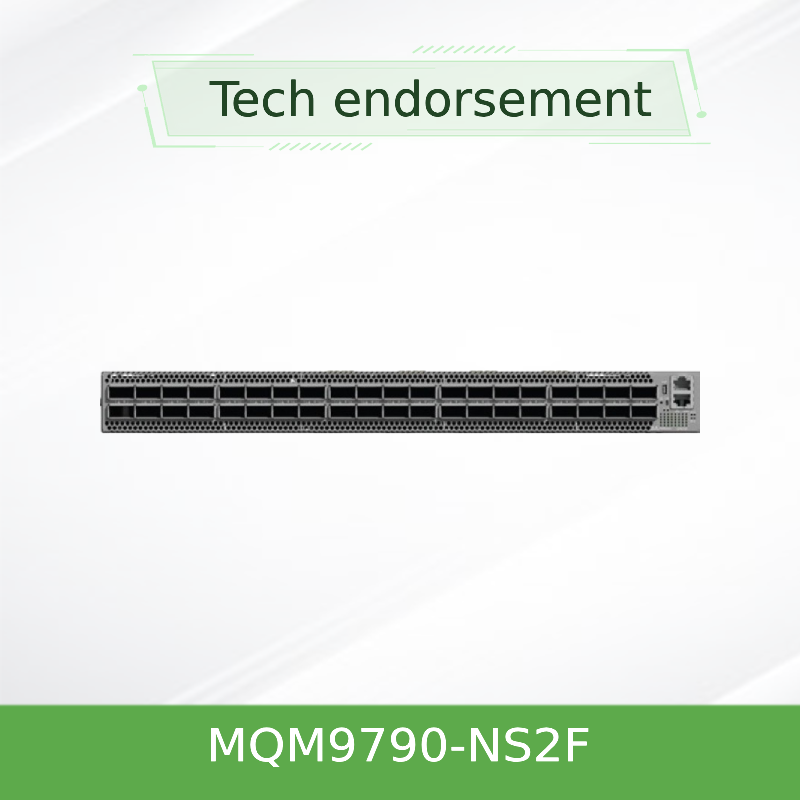 NVIDIA Mellanox MQM9790-NS2F 64 puertos NDR 400Gb/s InfiniBand Router 51.2Tb/s Producción con enrutamiento avanzado y flujo de aire P2C